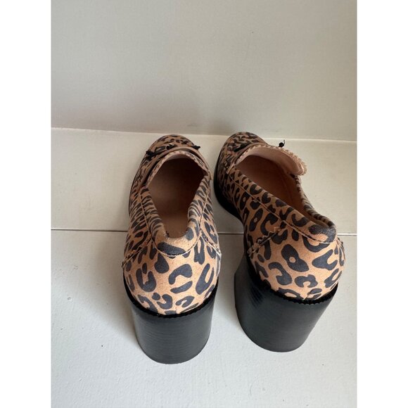 Kate Spade Hattie Leopard Stacked Heel Loafer EU 39 US 8.5 - Picture 5 of 7